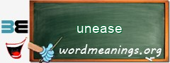 WordMeaning blackboard for unease